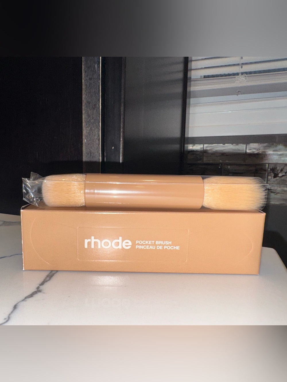 rhode Pocket Brush – Double-Ended Makeup Brush – New in Box